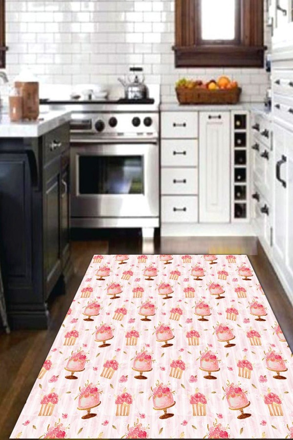 Else Pembe Pasta Kekler 3D Desenli Modern Mutfak Halisi Else Pembe Pasta Kekler 3D Desenli Modern Mutfak Halisi