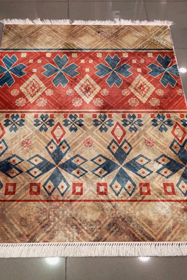 Else Kilim Motifli Dekoratif Modern 3D Dokuma Şönil Hali Else Kilim Motifli Dekoratif Modern 3D Dokuma Şönil Hali