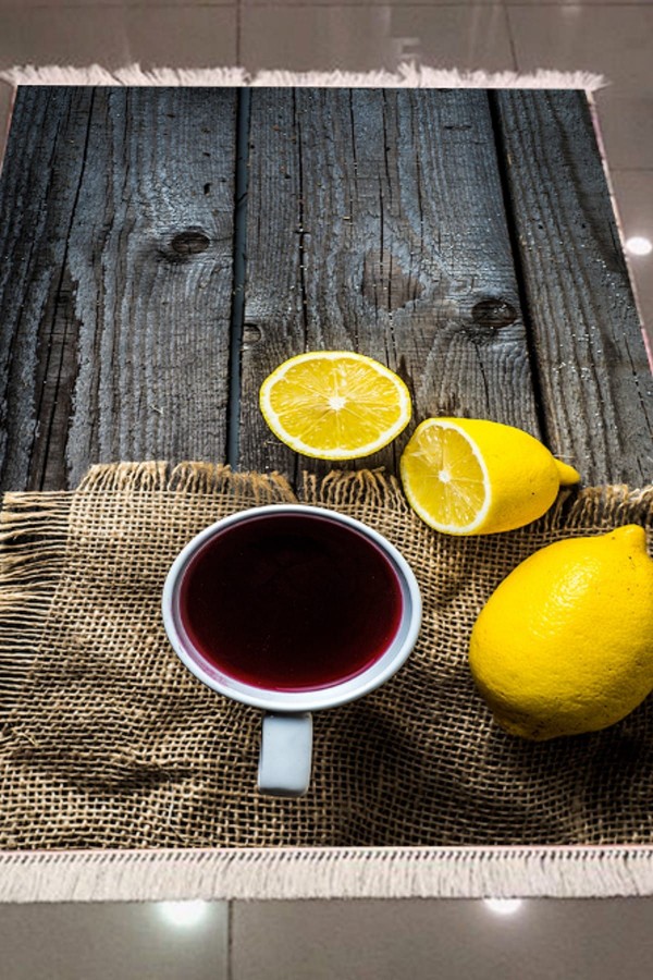 Else Limon Çayli Dekoratif Modern 3D Dokuma Şönil Hali Else Limon Çayli Dekoratif Modern 3D Dokuma Şönil Hali