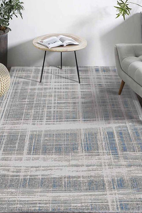 Else Gri Mavi Sarı Karışık Çizgi 3D Dekoratif Modern Desenli Halı Else Gri Mavi Sarı Karışık Çizgi 3D Dekoratif Modern Desenli Halı