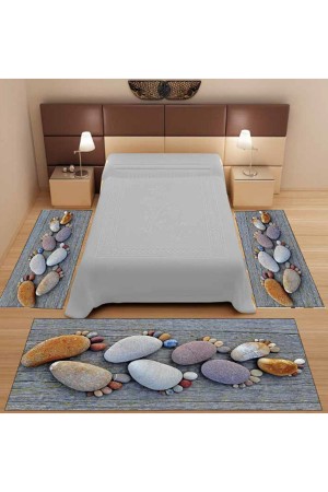 3Lu Set Else 3 Boyutlu Gri Ayak Taşli Yatak Odasi Halisi 3 Lü Seti 3Lu Set Else 3 Boyutlu Gri Ayak Taşli Yatak Odasi Halisi 3 Lü Seti