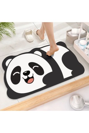 Sevimli Panda Su Emici Duş Önü Banyo Paspası Klozet Tek Parça Hayvanlı Banyo Halısı Sevimli Panda Su Emici Duş Önü Banyo Paspası Klozet Tek Parça Hayvanlı Banyo Halısı