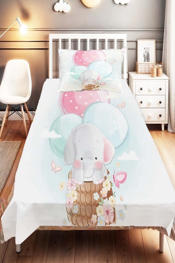 Filli Tilki Desenli Çocuk Ve Bebek Odası Dekoratif Yatak Örtüsü Filli Tilki Desenli Çocuk Ve Bebek Odası Dekoratif Yatak Örtüsü