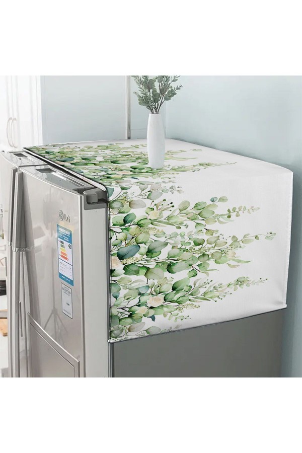 Renkli Çiçekler Desenli Dekoratif Difiriz ve Buzdolabı Örtüsü 60x140cm Renkli Çiçekler Desenli Dekoratif Difiriz ve Buzdolabı Örtüsü 60x140cm
