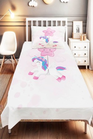Uçan Yıldız Sevimli Unicorn Desenli Çocuk Ve Bebek Odası Dekoratif Yatak Örtüsü Uçan Yıldız Sevimli Unicorn Desenli Çocuk Ve Bebek Odası Dekoratif Yatak Örtüsü
