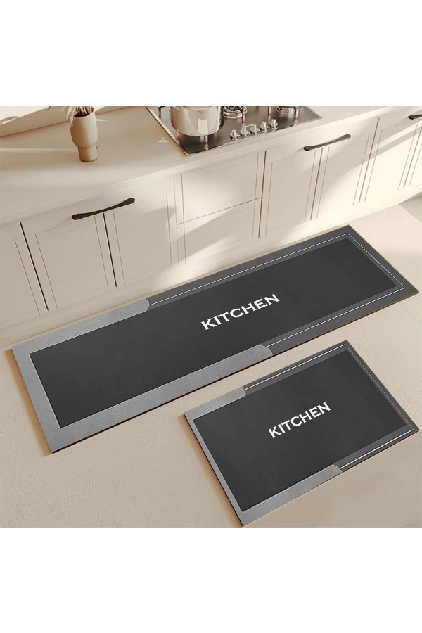 Dekoratif Kaymaz Taban Yıkanabilir Tezgah Önü Yolluk Paspas Mutfak Halısı 140x60 / 40x60cm Dekoratif Kaymaz Taban Yıkanabilir Tezgah Önü Yolluk Paspas Mutfak Halısı 140x60 / 40x60cm