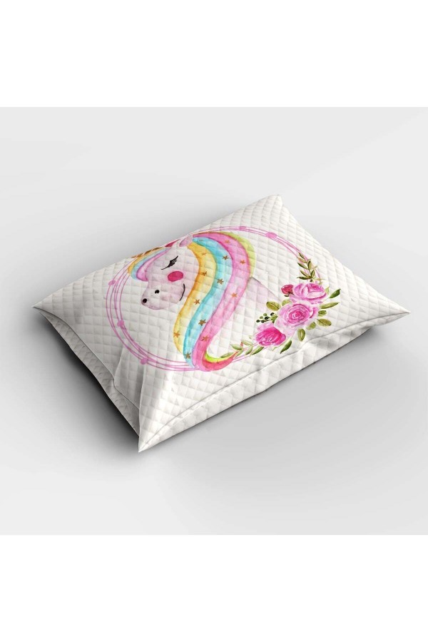 Unicorn Atlı Desenli Tek Kişilik Çocuk Pike Takımı Unicorn Atlı Desenli Tek Kişilik Çocuk Pike Takımı