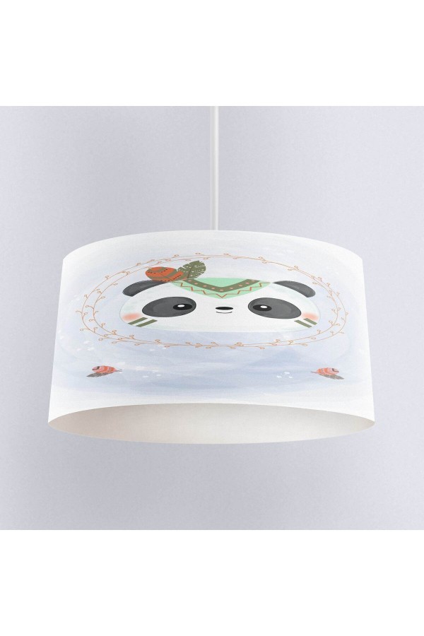 Sevimli Panda Ayıcıklar Desenli Çocuk Bebek Odası Sarkıt Avize
