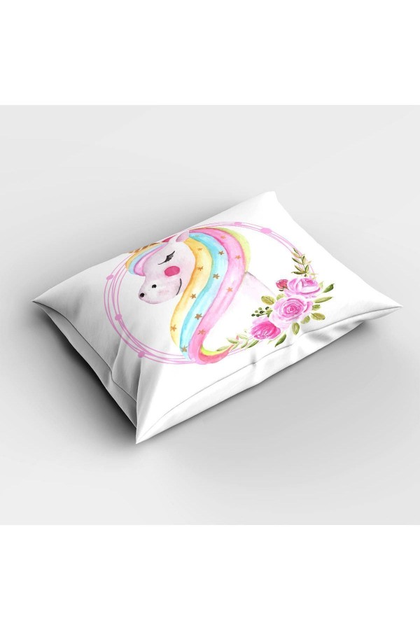 Unicorn Atlı Desenli Çocuk Ve Bebek Odası Dekoratif Yatak Örtüsü Unicorn Atlı Desenli Çocuk Ve Bebek Odası Dekoratif Yatak Örtüsü