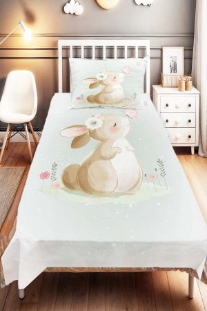 Mavi Kahve Sevimli Tavşan Desenli Çocuk Ve Bebek Odası Dekoratif Yatak Örtüsü Mavi Kahve Sevimli Tavşan Desenli Çocuk Ve Bebek Odası Dekoratif Yatak Örtüsü