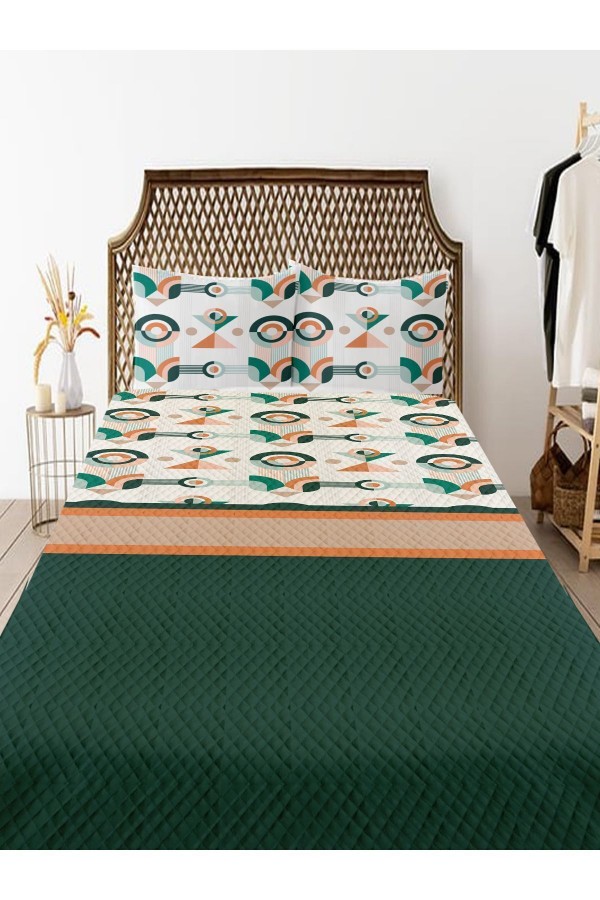Modern Minimal Desenli Baskılı Çift Kişilik Pike Takımı Yatak Örtüsü Modern Minimal Desenli Baskılı Çift Kişilik Pike Takımı Yatak Örtüsü