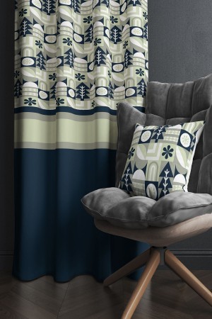 Yeşil Lacivert Ağaçlı Desenli Baskılı Kırlent Kılıflı Salon Mutfak Fon Perde 140x260 Cm Yeşil Lacivert Ağaçlı Desenli Baskılı Kırlent Kılıflı Salon Mutfak Fon Perde 140x260 Cm