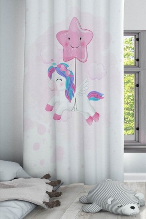 Uçan Yıldız Sevimli Unicorn Desenli Dekoratif Çocuk Ve Bebek Odası Fon Perde Uçan Yıldız Sevimli Unicorn Desenli Dekoratif Çocuk Ve Bebek Odası Fon Perde