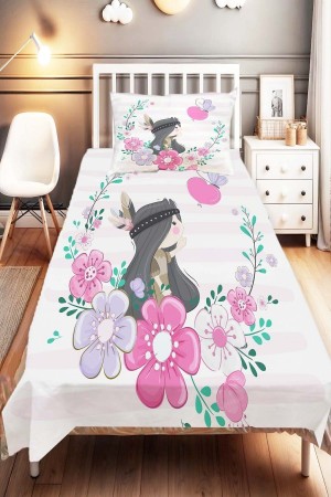 Kızılderili Kız Desenli Çocuk Ve Bebek Odası Dekoratif Yatak Örtüsü Kızılderili Kız Desenli Çocuk Ve Bebek Odası Dekoratif Yatak Örtüsü