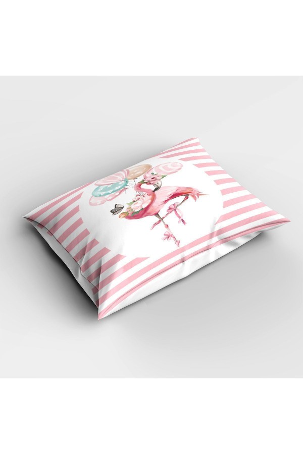 Pembe Beyaz Filamingo Desenli Tek Kişilik Çocuk Ve Bebek Odası Dekoratif Yatak Örtüsü Pembe Beyaz Filamingo Desenli Tek Kişilik Çocuk Ve Bebek Odası Dekoratif Yatak Örtüsü