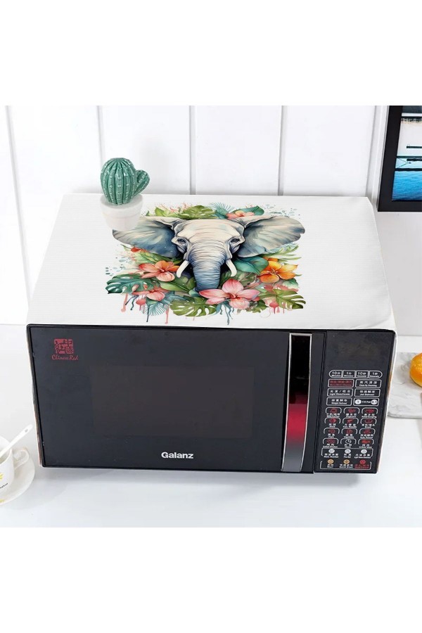 Renkli Filler Desenli Dekoratif Mikrodalga Fırın Örtüsü 35x100cm Renkli Filler Desenli Dekoratif Mikrodalga Fırın Örtüsü 35x100cm