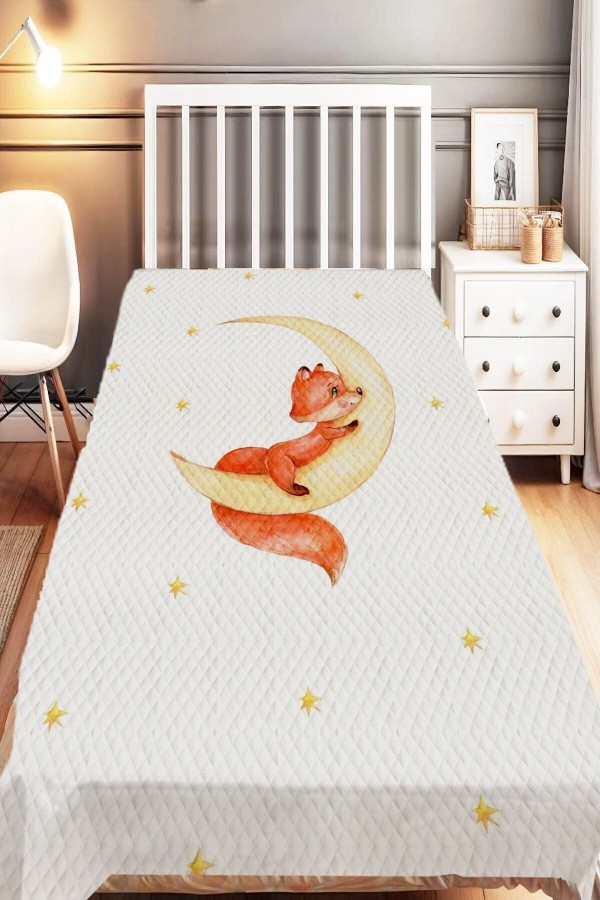 Unicorn Bulutlar Atlı Gök Kuşağı Desenli Tek Kişilik Çocuk Pike Takımı Unicorn Bulutlar Atlı Gök Kuşağı Desenli Tek Kişilik Çocuk Pike Takımı