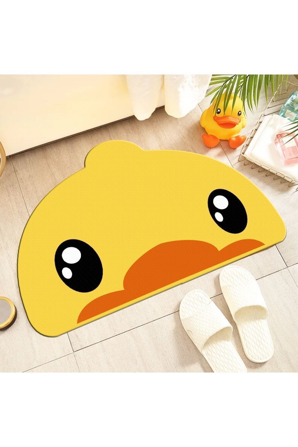 Else Sevimli Ördek Su Emici Duş Önü Banyo Paspası Klozet Tek Parça Hayvanlı Banyo Halısı Else Sevimli Ördek Su Emici Duş Önü Banyo Paspası Klozet Tek Parça Hayvanlı Banyo Halısı