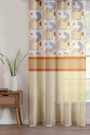 Minimalist Desenli Baskılı Dekoratif Salon Mutfak Tül Perde 140x260cm Minimalist Desenli Baskılı Dekoratif Salon Mutfak Tül Perde 140x260cm