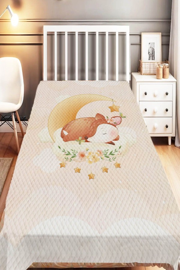 Mavi Gri Bohem Panda Desenli Tek Kişilik Çocuk Pike Takımı Mavi Gri Bohem Panda Desenli Tek Kişilik Çocuk Pike Takımı