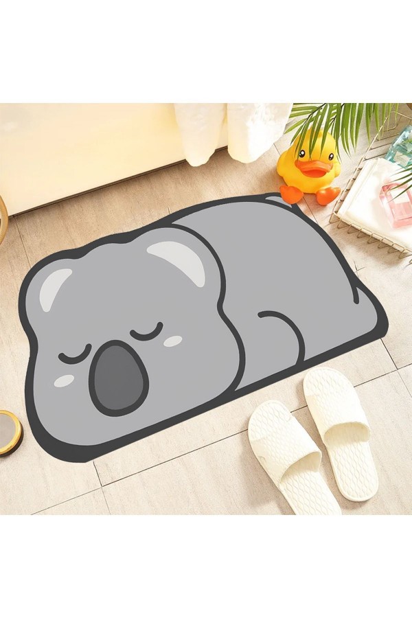 Sevimli Koala Su Emici Duş Önü Banyo Paspası Klozet Tek Parça Hayvanlı Banyo Halısı Sevimli Koala Su Emici Duş Önü Banyo Paspası Klozet Tek Parça Hayvanlı Banyo Halısı