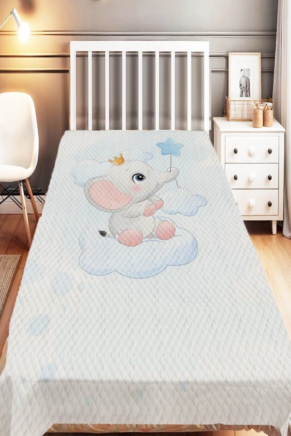 Uçan Yıldız Sevimli Unicorn Desenli Tek Kişilik Çocuk Pike Takımı Uçan Yıldız Sevimli Unicorn Desenli Tek Kişilik Çocuk Pike Takımı