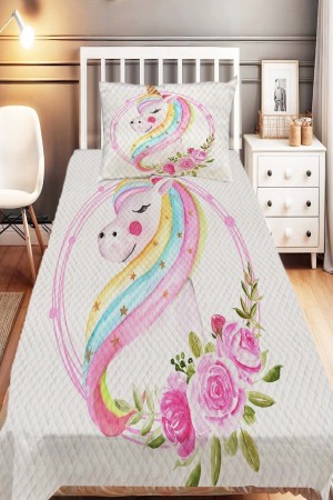 Unicorn Atlı Desenli Tek Kişilik Çocuk Pike Takımı Unicorn Atlı Desenli Tek Kişilik Çocuk Pike Takımı