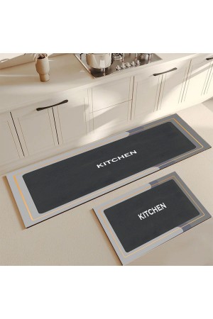 Else Dekoratif Kaymaz Taban Yıkanabilir Tezgah Önü Yolluk Paspas Mutfak Halısı 140x60 / 40x60cm Else Dekoratif Kaymaz Taban Yıkanabilir Tezgah Önü Yolluk Paspas Mutfak Halısı 140x60 / 40x60cm