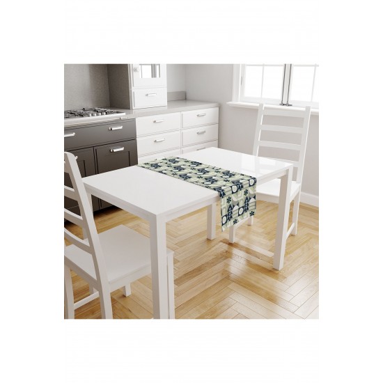 Yeşil Lacivert Ağaçlı Desenli Dijital Baskılı Leke Tutmaz Dertsiz Dekoratif Runner 40x140cm Yeşil Lacivert Ağaçlı Desenli Dijital Baskılı Leke Tutmaz Dertsiz Dekoratif Runner 40x140cm