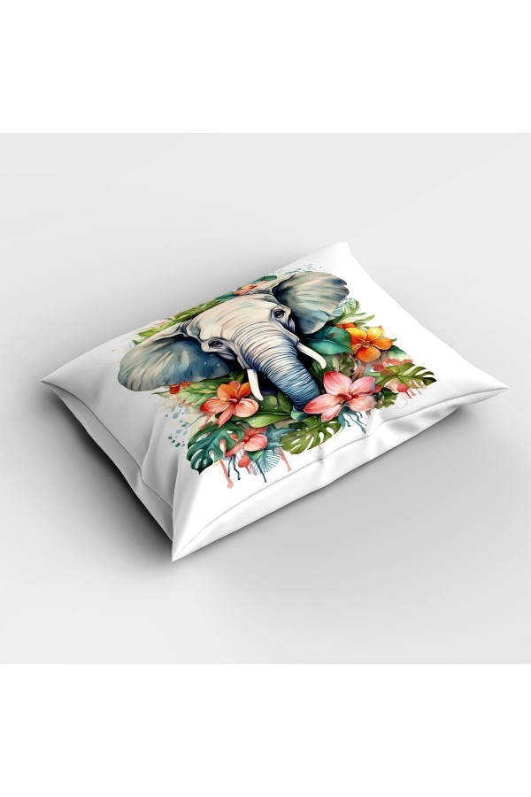 Renkli Filler Desenli Tek Kişilik ve Çoçuk Mikrofiber Kapitone Yorgan Yastık Kılıflı Uyku Seti