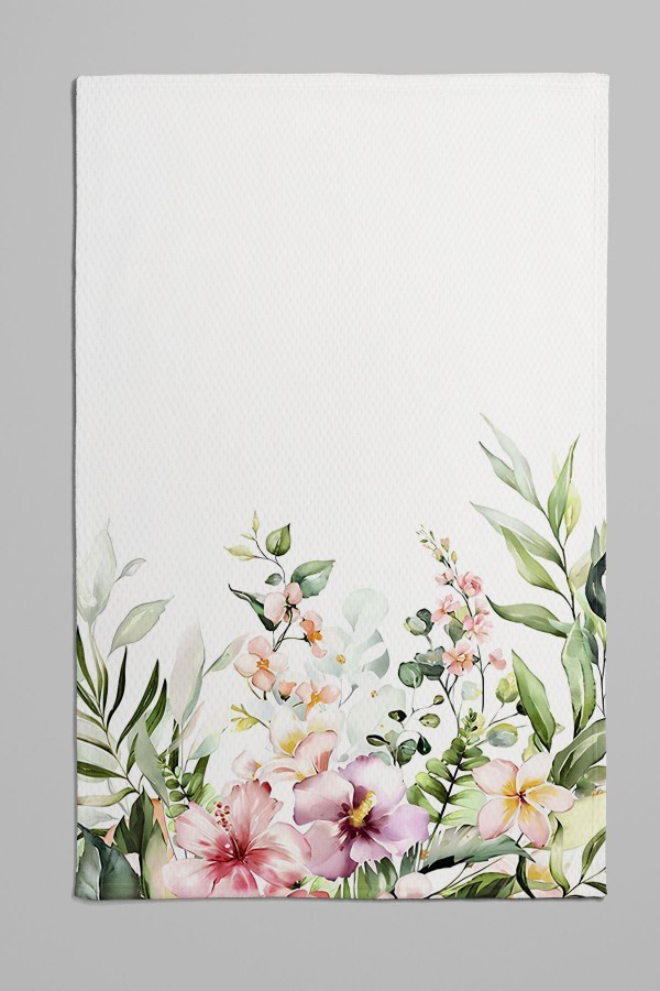 Renkli Çiçekli Desenli Çift Kişilik Yastıklı Pike Takımı 200x220cm Renkli Çiçekli Desenli Çift Kişilik Yastıklı Pike Takımı 200x220cm
