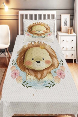 Aslan lı Desenli Tek Kişilik Çocuk Pike Takımı Aslan lı Desenli Tek Kişilik Çocuk Pike Takımı