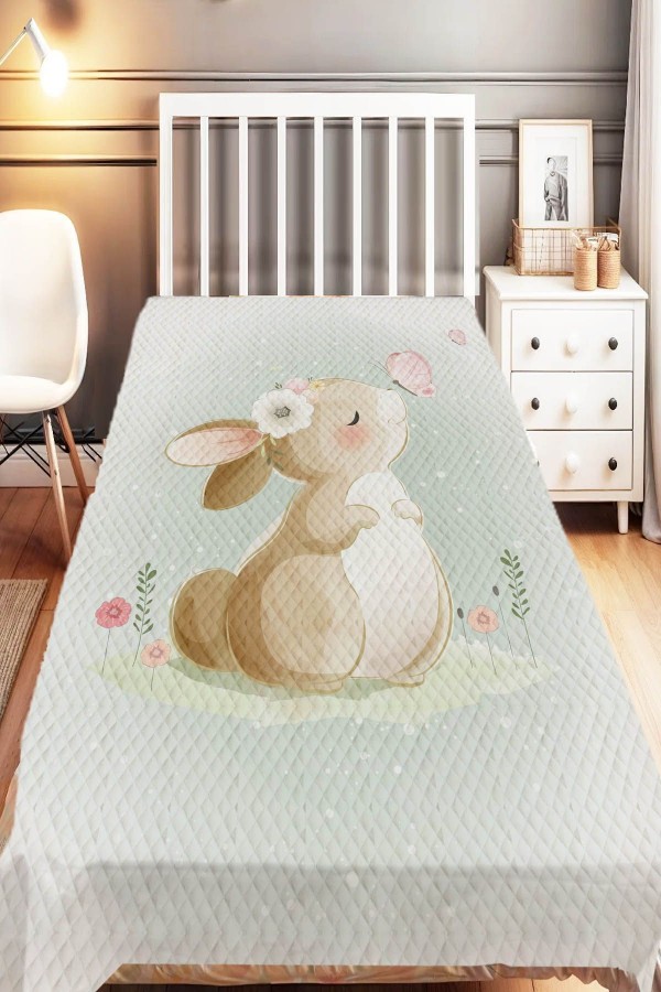 Pembe Love Bisikletli Panda Desenli Tek Kişilik Çocuk Pike Takımı Pembe Love Bisikletli Panda Desenli Tek Kişilik Çocuk Pike Takımı