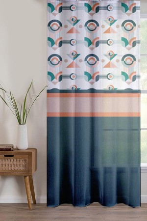 Modern Minimal Desenli Baskılı Dekoratif Salon Mutfak Tül Perde 140x260cm Modern Minimal Desenli Baskılı Dekoratif Salon Mutfak Tül Perde 140x260cm