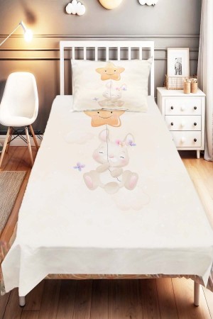 Yıldızlı Sevimli Tavşan Desenli Çocuk Ve Bebek Odası Dekoratif Yatak Örtüsü Yıldızlı Sevimli Tavşan Desenli Çocuk Ve Bebek Odası Dekoratif Yatak Örtüsü