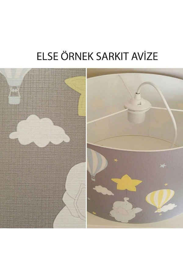 Ay Dede Tilkili Desenli Çocuk Bebek Odası Sarkıt Avize Ay Dede Tilkili Desenli Çocuk Bebek Odası Sarkıt Avize