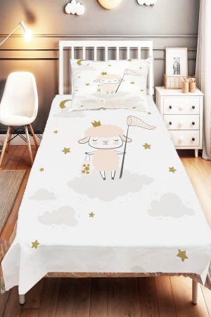 Sevimli Kuzulu Desenli Çocuk Ve Bebek Odası Dekoratif Yatak Örtüsü Sevimli Kuzulu Desenli Çocuk Ve Bebek Odası Dekoratif Yatak Örtüsü
