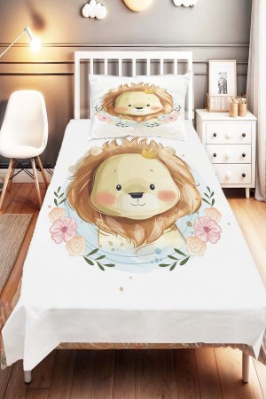 Aslan lı Desenli Çocuk Ve Bebek Odası Dekoratif Yatak Örtüsü Aslan lı Desenli Çocuk Ve Bebek Odası Dekoratif Yatak Örtüsü