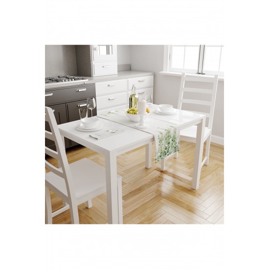 Yeşil Okaliptus Desenli Dijital Baskılı Leke Tutmaz Dertsiz Dekoratif Runner 40x140cm Yeşil Okaliptus Desenli Dijital Baskılı Leke Tutmaz Dertsiz Dekoratif Runner 40x140cm