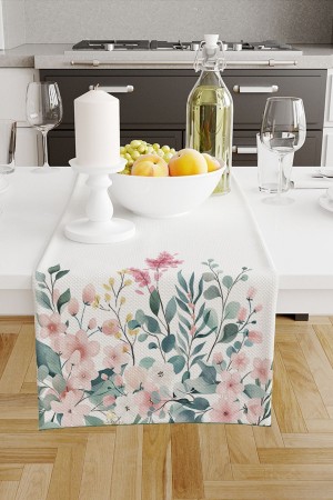 Renkli Çiçekler Desenli Dijital Baskılı Leke Tutmaz Dertsiz Dekoratif Runner 40x140cm Renkli Çiçekler Desenli Dijital Baskılı Leke Tutmaz Dertsiz Dekoratif Runner 40x140cm