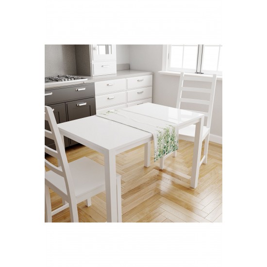 Yeşil Okaliptus Desenli Dijital Baskılı Leke Tutmaz Dertsiz Dekoratif Runner 40x140cm Yeşil Okaliptus Desenli Dijital Baskılı Leke Tutmaz Dertsiz Dekoratif Runner 40x140cm