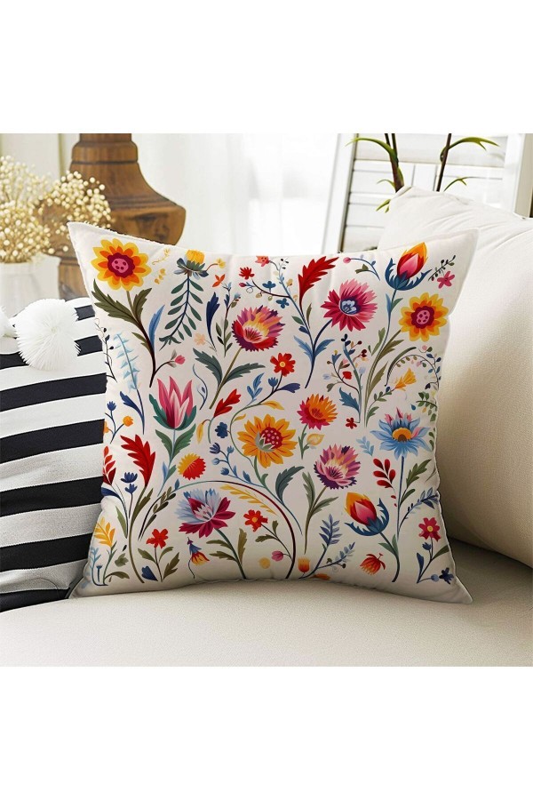 4 lü Set Kırlent Kılıfı Osmanlı Çiçekli Desenli Dijital Baskılı Hediyelik 4 lü Set Kırlent Kılıfı Osmanlı Çiçekli Desenli Dijital Baskılı Hediyelik