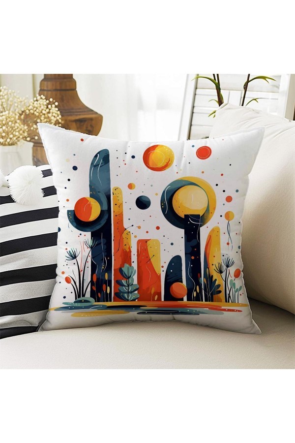 4 lü Set Kırlent Kılıfı Geometrik Desenli Dijital Baskılı 4 lü Set Kırlent Kılıfı Geometrik Desenli Dijital Baskılı