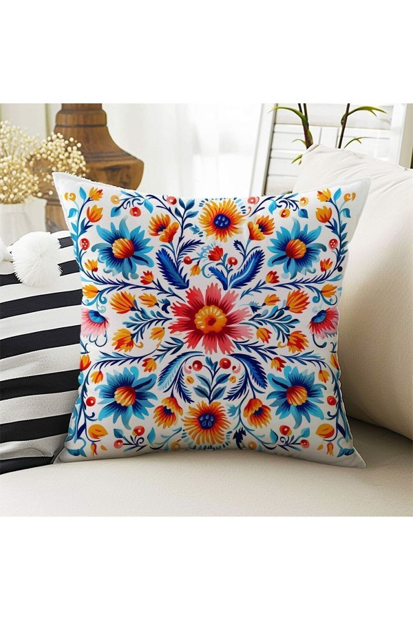 4 lü Set Kırlent Kılıfı Osmanlı Çiçekli Desenli Dijital Baskılı Hediyelik 4 lü Set Kırlent Kılıfı Osmanlı Çiçekli Desenli Dijital Baskılı Hediyelik