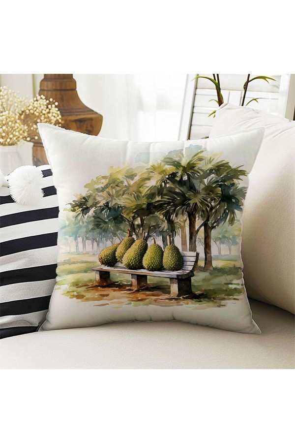 4 lü Set Kırlent Kılıfı Sahil Palmiye Desenli Dijital Baskılı Hediyelik 4 lü Set Kırlent Kılıfı Sahil Palmiye Desenli Dijital Baskılı Hediyelik