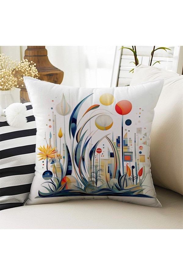 4 lü Set Kırlent Kılıfı Geometrik Desenli Dijital Baskılı 4 lü Set Kırlent Kılıfı Geometrik Desenli Dijital Baskılı