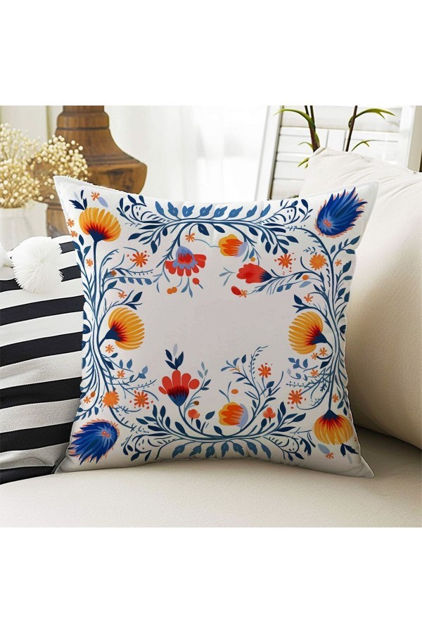 4 lü Set Kırlent Kılıfı Osmanlı Çiçekli Desenli Dijital Baskılı Hediyelik 4 lü Set Kırlent Kılıfı Osmanlı Çiçekli Desenli Dijital Baskılı Hediyelik