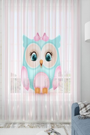 Sevimli Baykuşlu Desenli Dekoratif Çocuk Bebek Odası Tek Kanat Tül Perde Sevimli Baykuşlu Desenli Dekoratif Çocuk Bebek Odası Tek Kanat Tül Perde