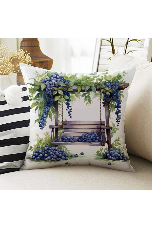 4 lü Set Kırlent Kılıfı Üzüm Salkımlı Desenli Dijital Baskılı Hediyelik 4 lü Set Kırlent Kılıfı Üzüm Salkımlı Desenli Dijital Baskılı Hediyelik