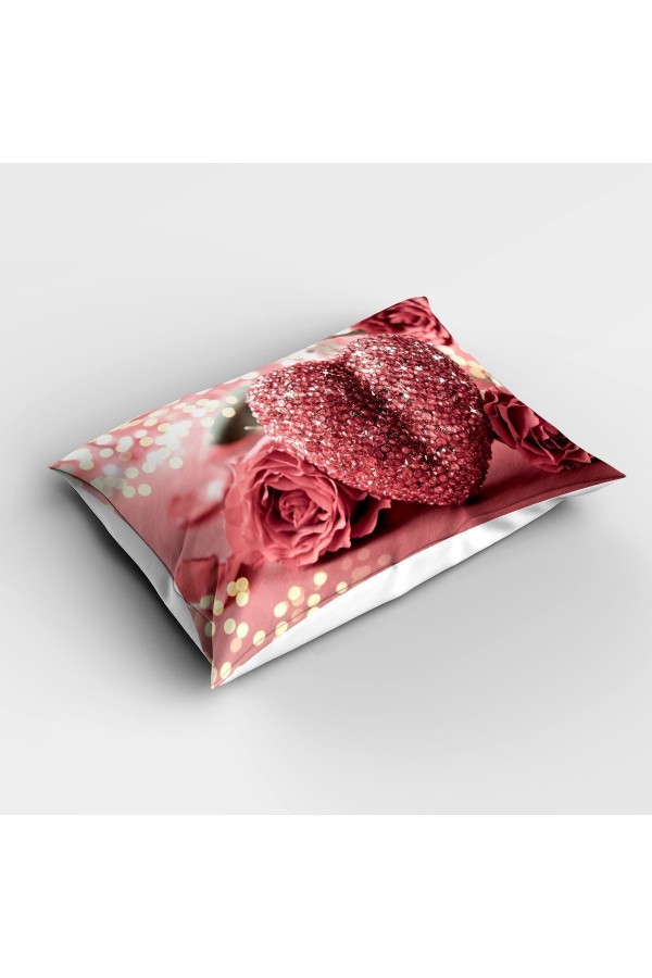 Pembe Pırlanta Kalpli Desenli Dijital Baskılı Tek Kişilik ve Çocuk Yatak Örtüsü ve Yastık Kılıfı Pembe Pırlanta Kalpli Desenli Dijital Baskılı Tek Kişilik ve Çocuk Yatak Örtüsü ve Yastık Kılıfı